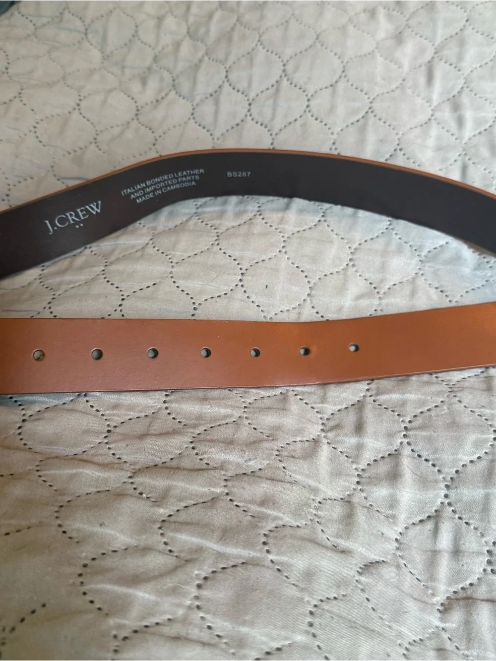 J. Crew Preppy Boho Belt Tortoiseshell Brown Leather Women’s L/XL Everyday Work - Picture 4 of 6